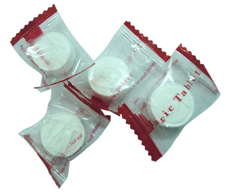 De rayon mágico do tecido da moeda do pacote dos doces guardanapo 100% comprimidos para o curso