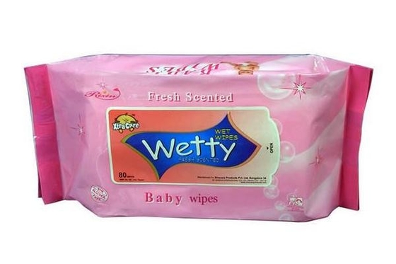 Limpezas molhadas do bebê de Unscented do tecido não do bebê descartável da segurança da fragrância